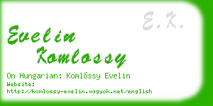 evelin komlossy business card